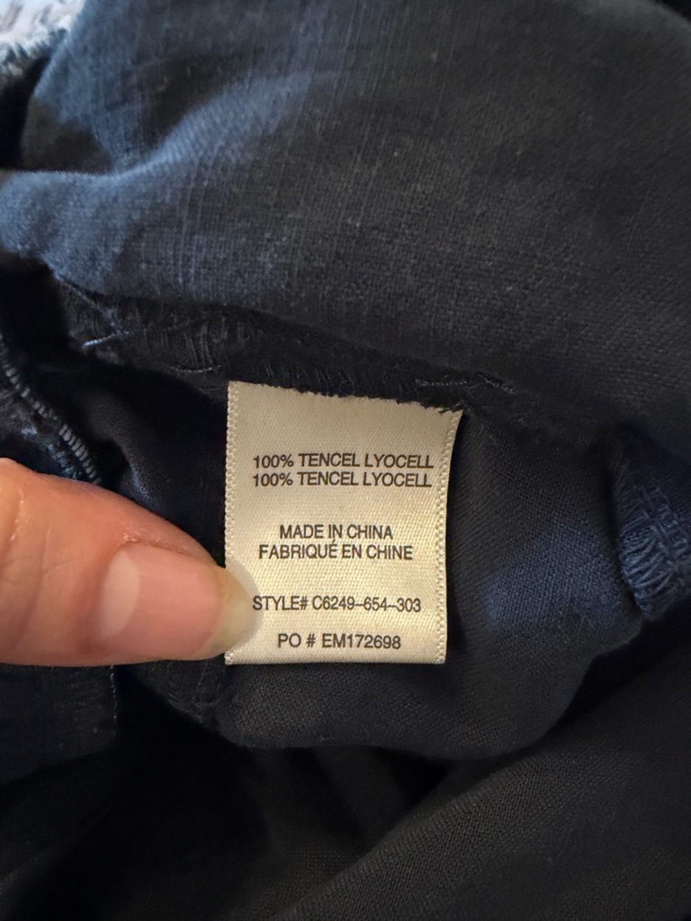 Cloth & Stone x Evereve NWT Women's Odette Tencel Dark Blue Jumpsuit XS - Picture 7 of 7